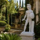 imagem do produto Escultura Ares Borghese com Escudo 223cm - EMP507 Impon�ncia Cl�ssica