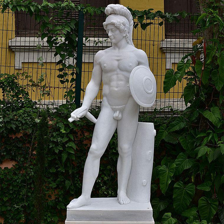 imagem do produto Escultura Ares Borghese com Escudo 223cm - EMP507 Impon�ncia Cl�ssica