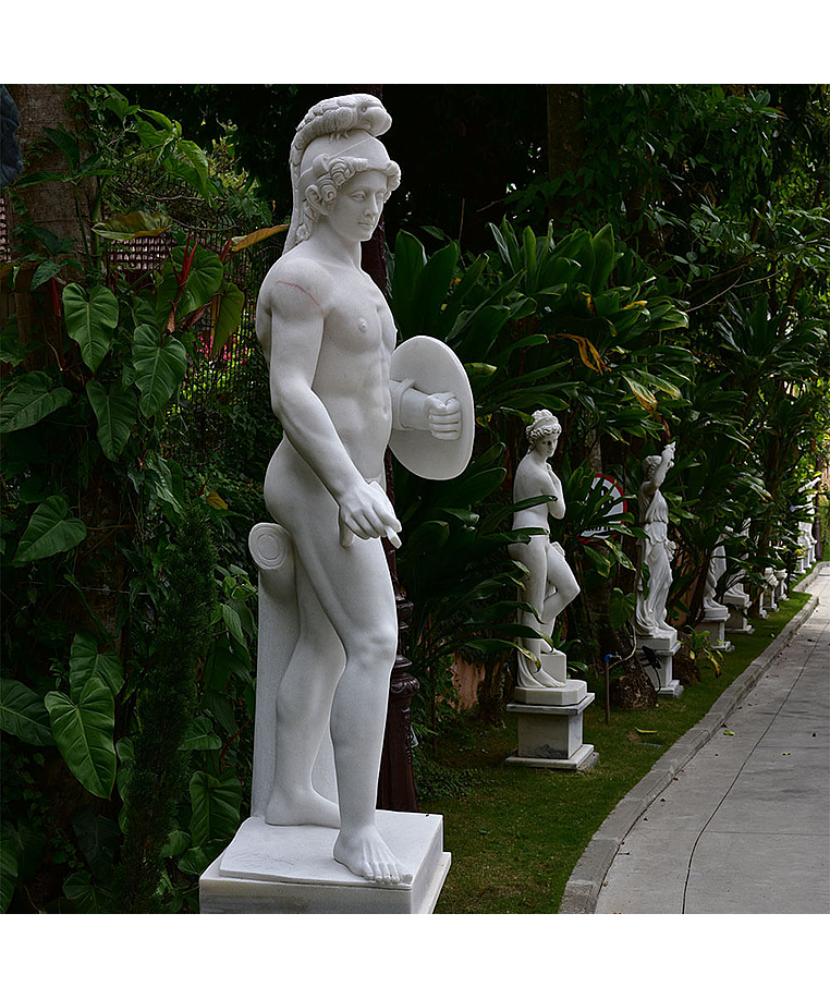 imagem do produto Escultura Ares Borghese com Escudo 223cm - EMP507