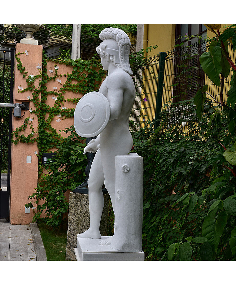 imagem do produto Escultura Ares Borghese com Escudo 223cm - EMP507