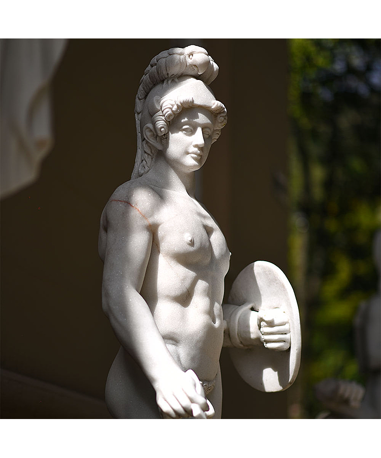 imagem do produto Escultura Ares Borghese com Escudo 223cm - EMP507