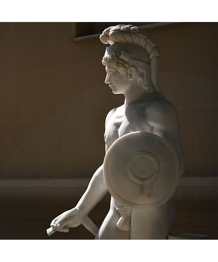 imagem do produto Escultura Ares Borghese com Escudo 223cm - EMP507