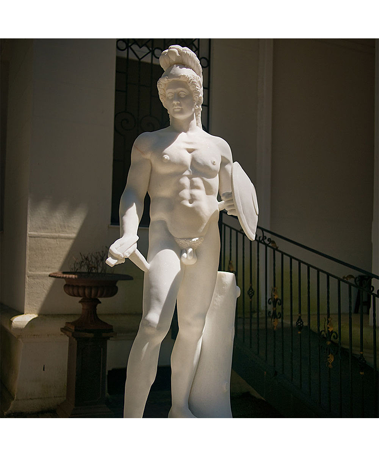 imagem do produto Escultura Ares Borghese com Escudo 223cm - EMP507