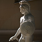 imagem do produto Escultura Ares Borghese com Escudo 223cm - EMP507