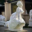 imagem do produto Escultura Ariadna Abandonada em M�rmore Branco 110cm - EMP696 Estilo Cl�ssico e Refinado