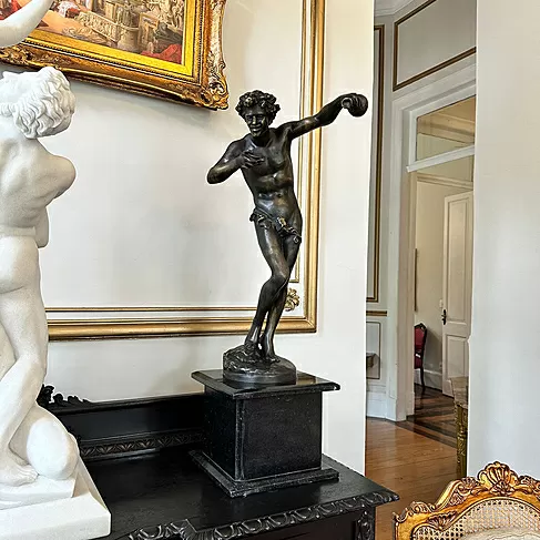 imagem de Escultura Baco em Bronze 100cm EBZ556 Luxo e Tradição Clássica