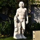 imagem do produto Escultura Baco M�rmore Branco 160cm - EMP781