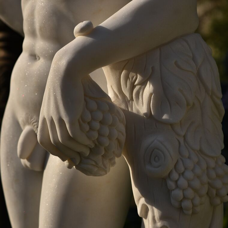 imagem do produto Escultura Baco Rechilieu M�rmore Branco 160cm - EMP780