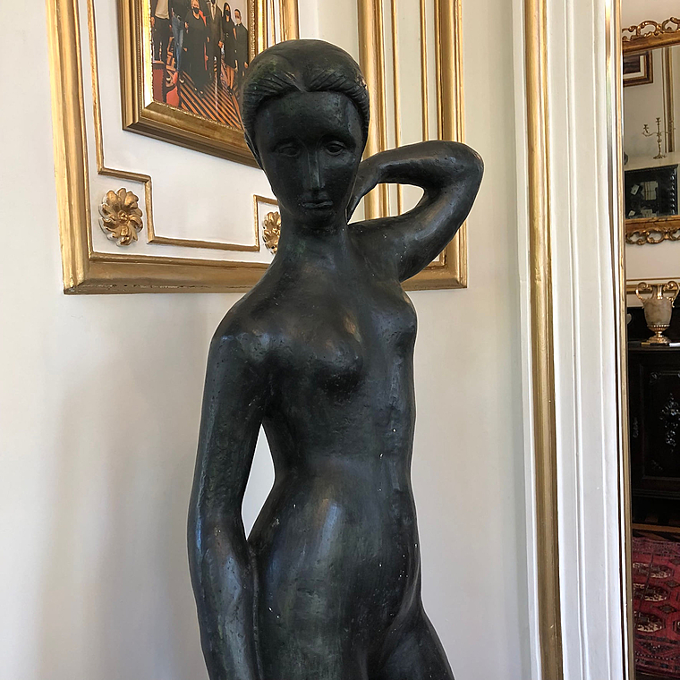 imagem do produto Escultura Banhista em Bronze 157cm EBZ526 Sofistica��o e Movimento