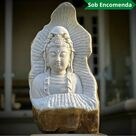 imagem do produto Escultura Buda Serenidade M�rmore Branco 80cm - EMP715 Arte Decorativa Sofisticada