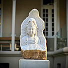 imagem do produto Escultura Buda Serenidade M�rmore Branco 80cm - EMP715 Arte Decorativa Sofisticada