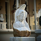 imagem do produto Escultura Buda Serenidade M�rmore Branco 80cm - EMP715 Arte Decorativa Sofisticada