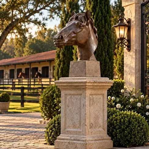 imagem de Escultura Cabeça de Cavalo para Mesa 60cm VRF125 Elegância e Sofisticação