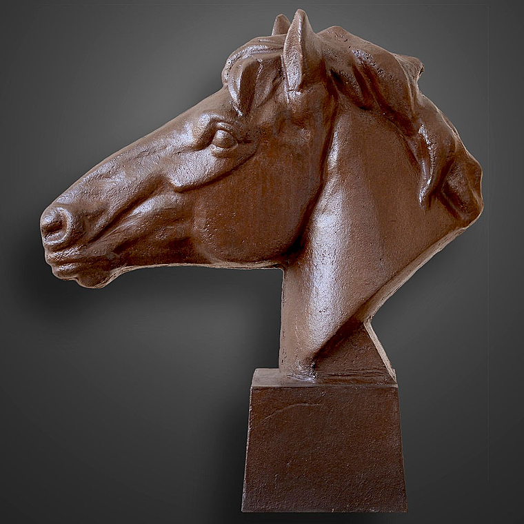 imagem do produto Escultura Cabe�a de Cavalo para Mesa 60cm VRF125 Eleg�ncia e Sofistica��o