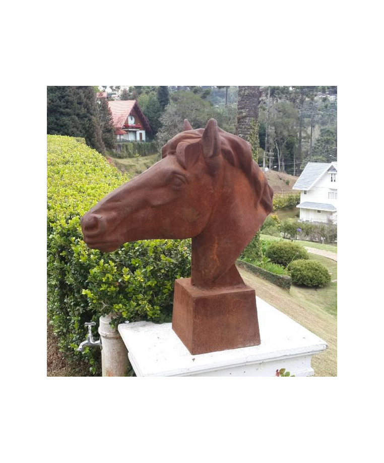imagem do produto Escultura Cabe�a de Cavalo para Mesa 60cm - VRF125