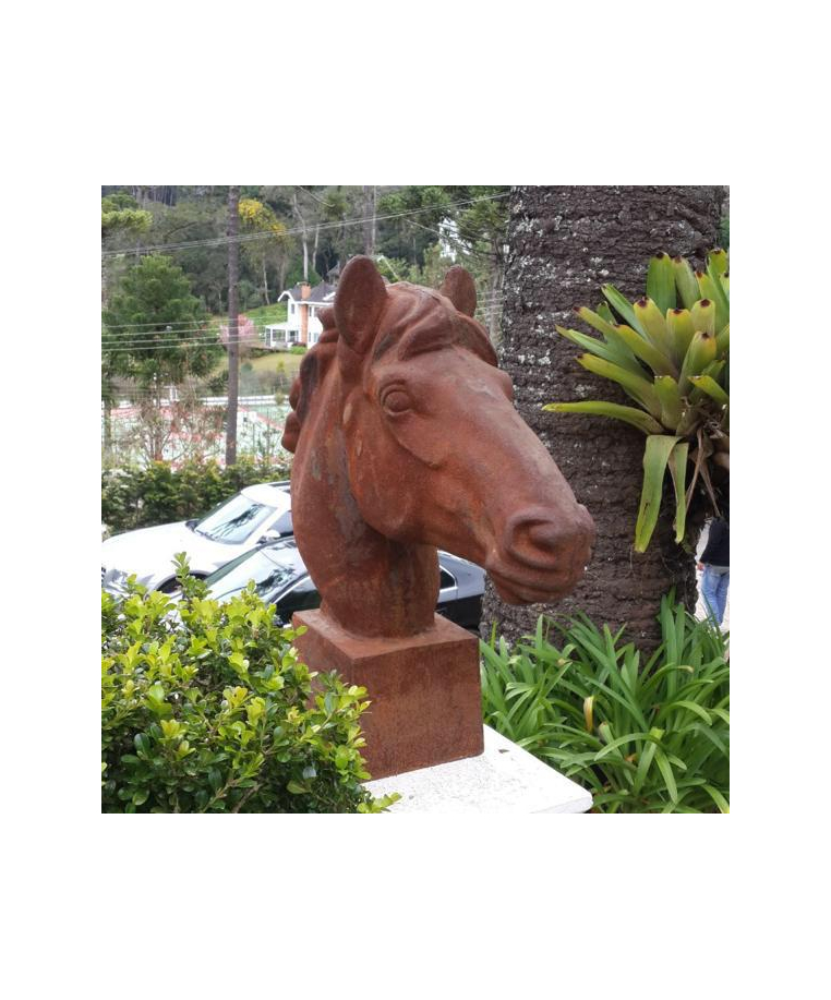 imagem do produto Escultura Cabe�a de Cavalo para Mesa 60cm - VRF125