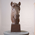 imagem do produto Escultura Cabe�a de Cavalo para Mesa 60cm - VRF125