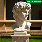 imagem do produto Escultura Cabe�a do Davi 120cm - EMP555 Arte Decorativa