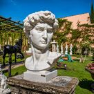 imagem do produto Escultura Cabe�a do Davi em M�rmore 100cm - EMP599 Arte e Grandeza Cl�ssica