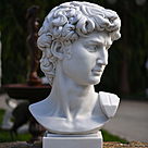imagem do produto Escultura Cabe�a do Davi em M�rmore 100cm - EMP599 Arte e Grandeza Cl�ssica