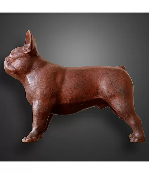 imagem de Escultura Cachorro Bulldog Francês 34cm - VRF268