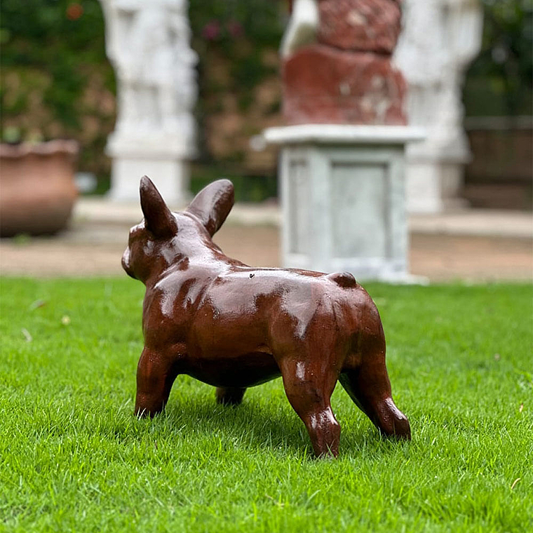 imagem do produto Escultura Cachorro Bulldog Franc�s em Ferro Fundido 34cm VRF268