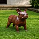 imagem do produto Escultura Cachorro Bulldog Franc�s em Ferro Fundido 34cm VRF268