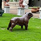 imagem do produto Escultura Cachorro Bulldog Ingl�s em Ferro Fundido 54cm VRF249 Estilo e Personalidade