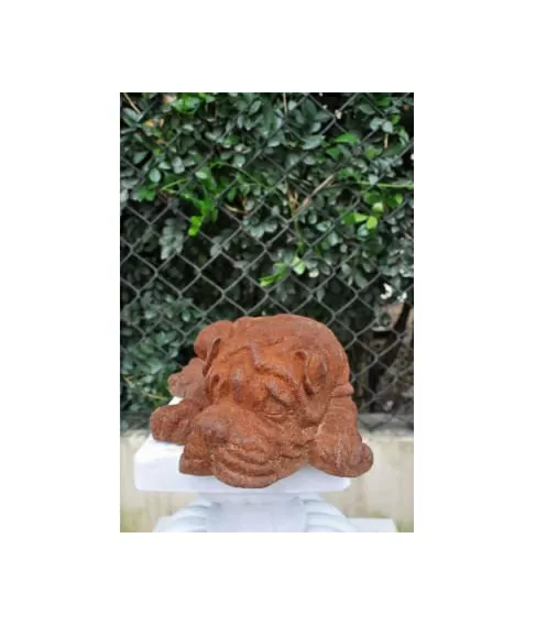 imagem de Escultura Cachorro Deitado 9cm - VRF174