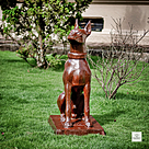 imagem do produto Escultura Cachorro Dobermann Olhando para Direita 98cm - VRF255D