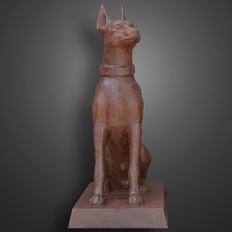 imagem do produto Escultura Cachorro Dobermann Olhando para Esquerda 98cm VRF255E Eleg�ncia e Presen�a