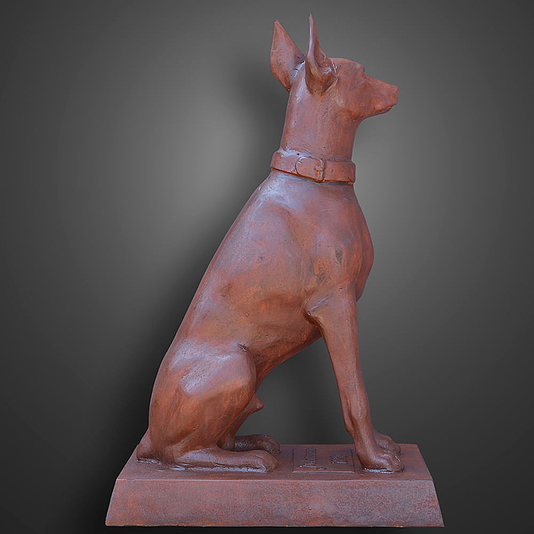 imagem do produto Escultura Cachorro Dobermann Olhando para Esquerda 98cm VRF255E Eleg�ncia e Presen�a