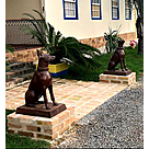 imagem do produto Escultura Cachorro Dobermann Olhando para Esquerda 98cm VRF255E Eleg�ncia e Presen�a