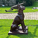imagem do produto Escultura Cachorro Dobermann Olhando para Esquerda 98cm VRF255E Eleg�ncia e Presen�a