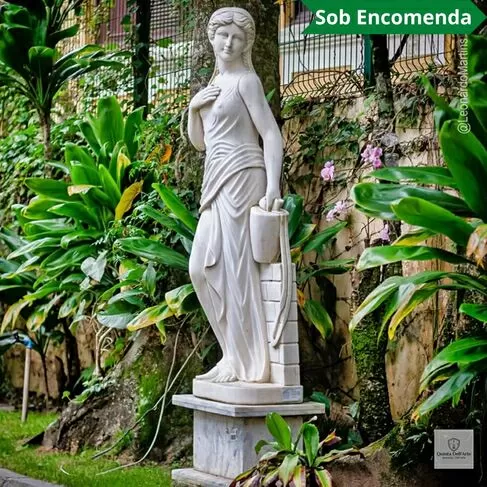 imagem de Escultura Camponesa em Mármore 150cm - EMP370 Simplicidade e Elegância Clássica