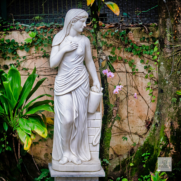 imagem do produto Escultura Camponesa em M�rmore 150cm - EMP370 Simplicidade e Eleg�ncia Cl�ssica