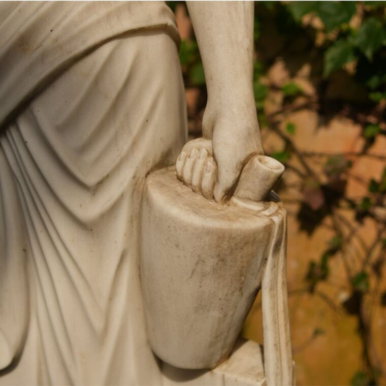 imagem do produto Escultura Camponesa em M�rmore 150cm - EMP370 Simplicidade e Eleg�ncia Cl�ssica