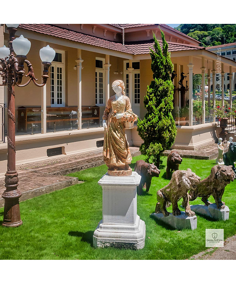 imagem do produto Escultura Camponesa em  Pedra Jade 153cm - EMP623 Eleg�ncia e Destaque no Paisagismo