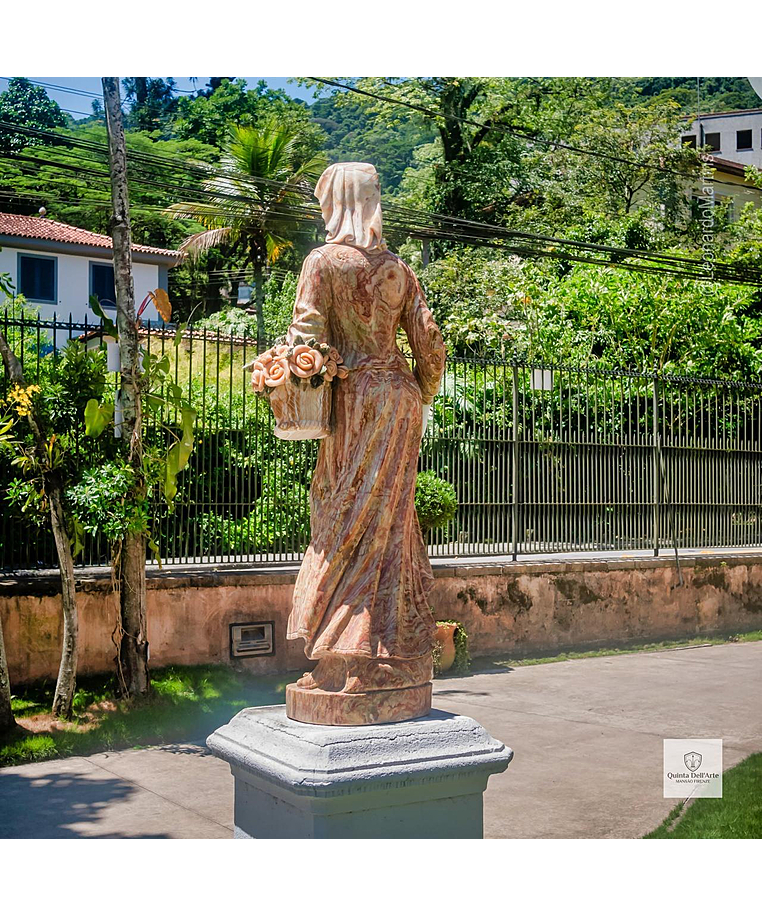 imagem do produto Escultura Camponesa em  Pedra Jade 153cm - EMP623 Eleg�ncia e Destaque no Paisagismo