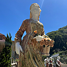 imagem do produto Escultura Camponesa em  Pedra Jade 153cm - EMP623 Eleg�ncia e Destaque no Paisagismo