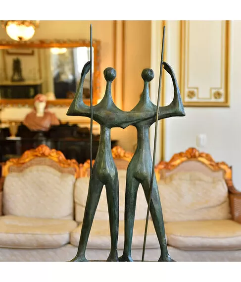 imagem de Escultura Candango de Bronze 80cm - EBZ545