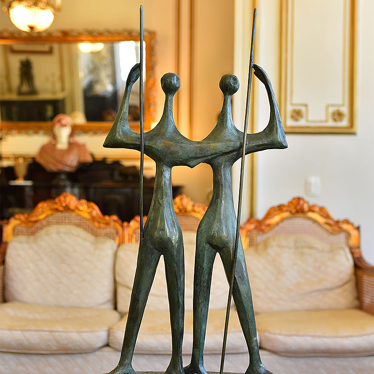 imagem do produto Escultura Candango de Bronze 80cm - EBZ545 Arte e Tradi��o Brasileira