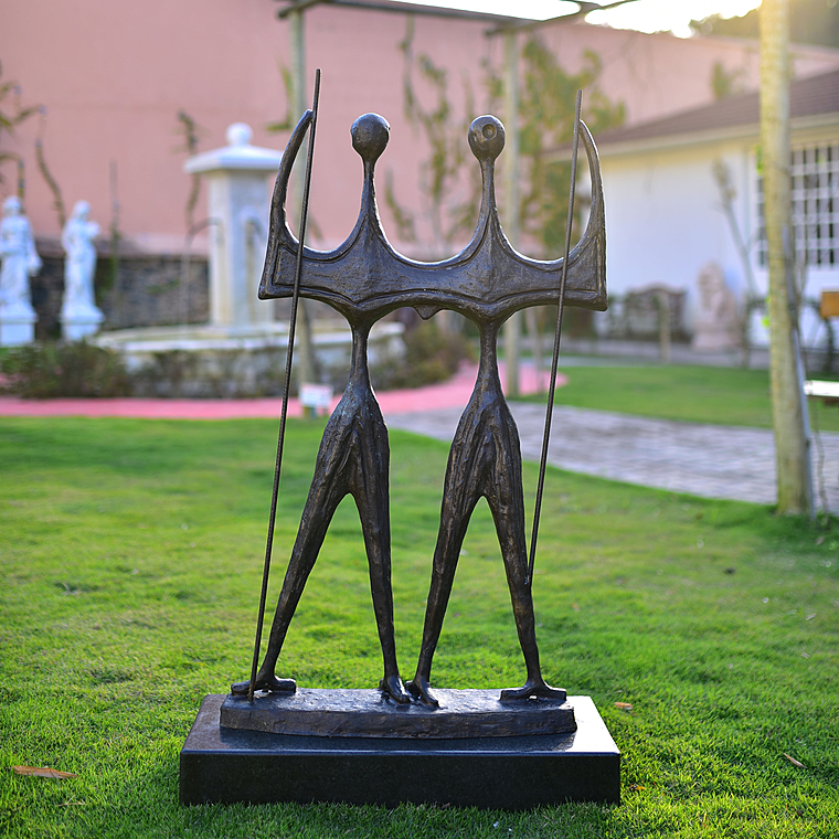 imagem do produto Escultura Candango de Bronze 80cm - EBZ545 Arte e Tradi��o Brasileira