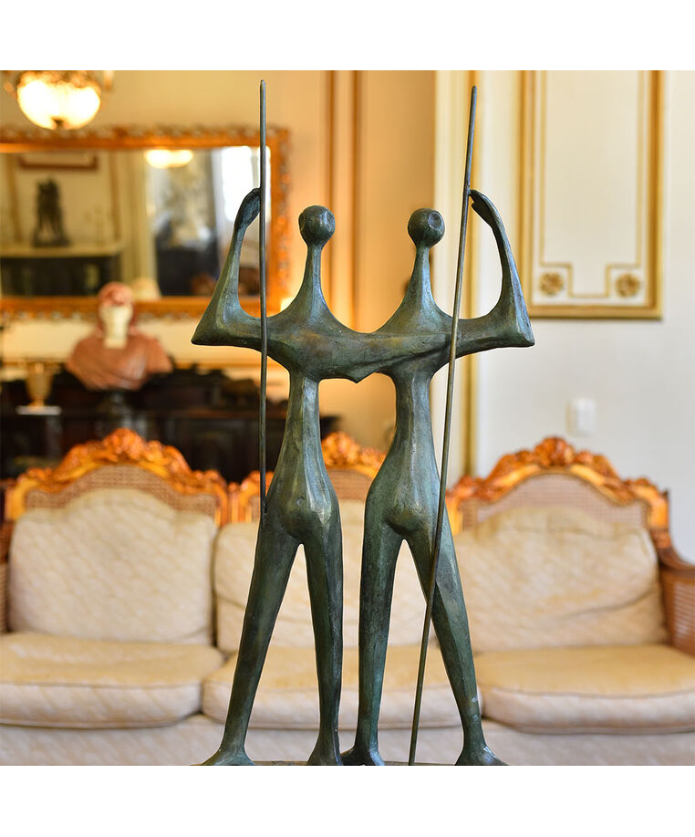imagem do produto Escultura Candango de Bronze 80cm - EBZ545