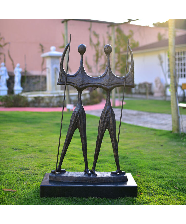 imagem do produto Escultura Candango de Bronze 80cm - EBZ545