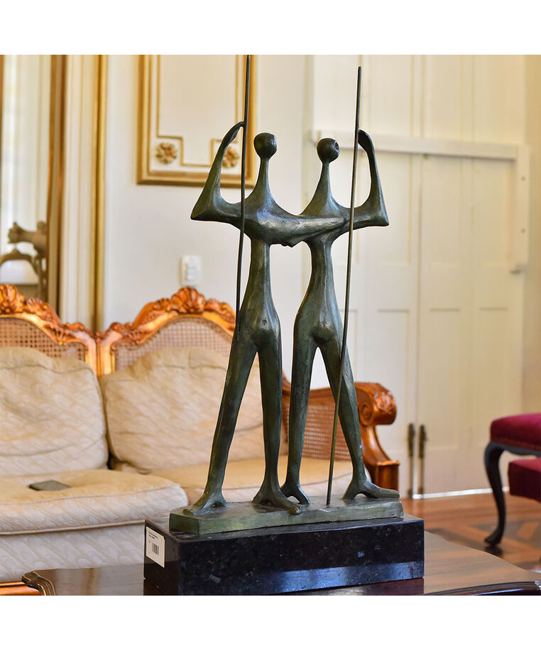imagem do produto Escultura Candango de Bronze 80cm - EBZ545