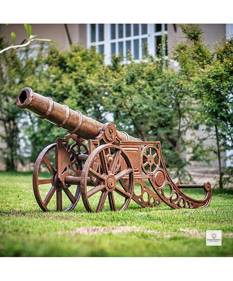 imagem do produto Escultura Canh�o em Ferro Fundido 51cm VRFF211 Decora��o R�stica