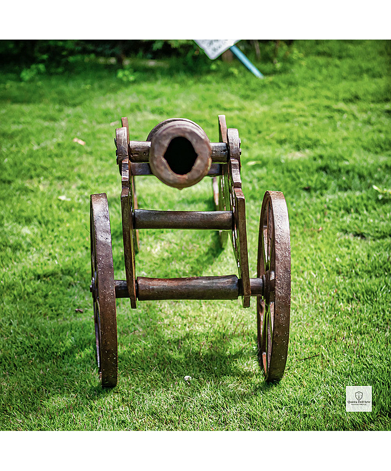 imagem do produto Escultura Canh�o em Ferro Fundido 51cm VRFF211 Decora��o R�stica