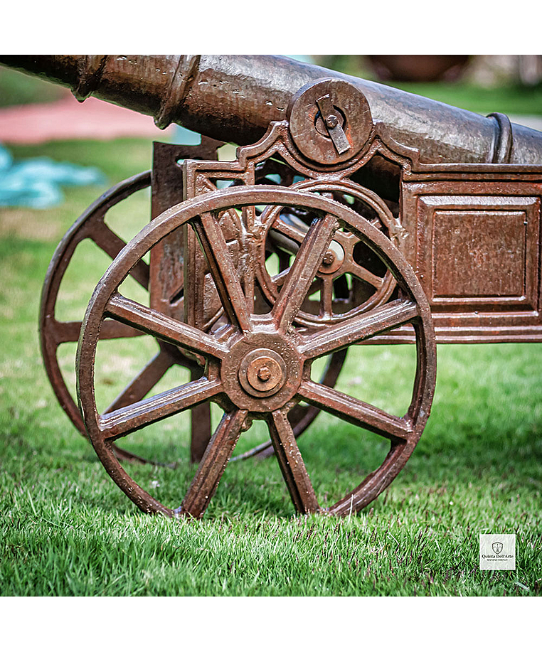 imagem do produto Escultura Canh�o em Ferro Fundido 51cm VRFF211 Decora��o R�stica