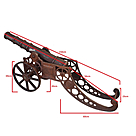 imagem do produto Escultura Canh�o em Ferro Fundido 51cm VRFF211 Decora��o R�stica